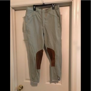 Harry Hall vintage men equestrian pants size 36L moss color